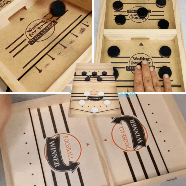 mini hockey en madera